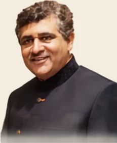 Portrait of Jaideep Arya, General Secretary of World Yogasana and Yogasana Bharat, from the official championship banner.